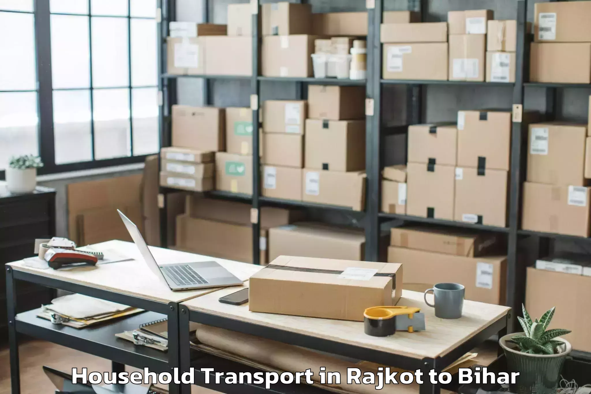 Efficient Rajkot to Bhaktiarpur Household Transport